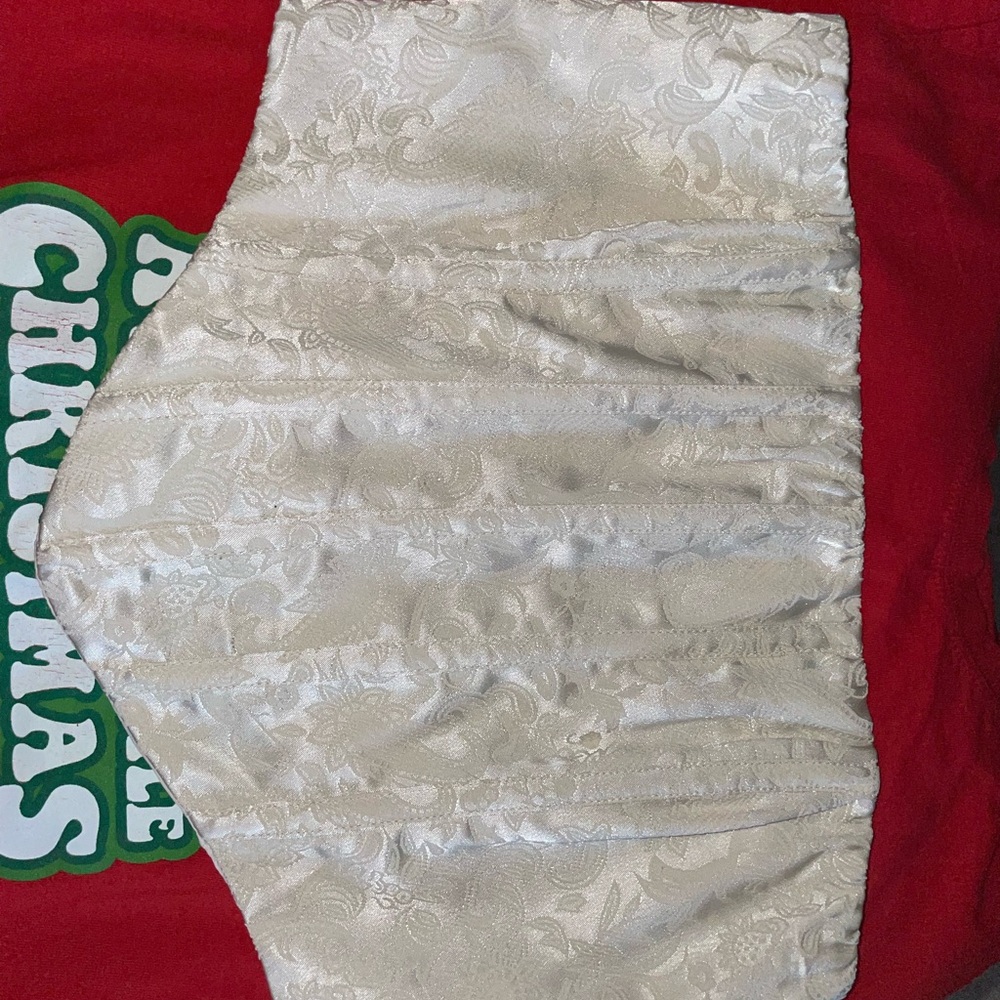 Elegant Cream Brocade Corset